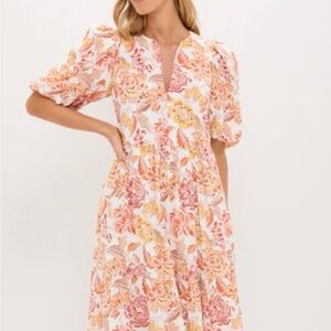 Tuckernuck Floral Maxi Dress with Puff Sleeves